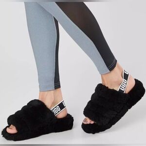 UGG Fluff Yeah Flatform Slide Sandals Size 8 With Box MSRP $110